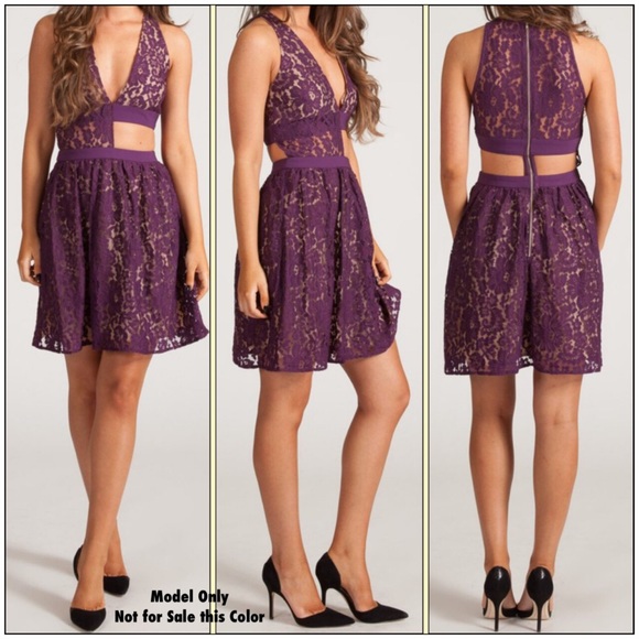 STYLESTALKER Bionic Cutout Lace Deep V-Neck Sexy Cocktail Mini Dress, Black, XS - Picture 7 of 8